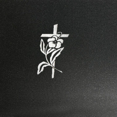 Sandstrahl-Ornament "Kreuz 3"