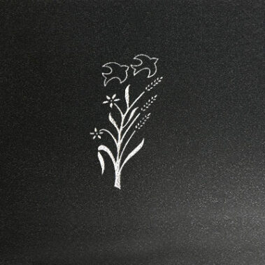 Sandstrahl-Ornament "Zweig 1"